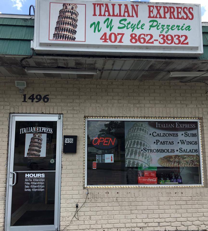Italian Express Pizzeria | meal takeaway | 1496 W State Rd 434, Longwood, FL 32750, USA | 4078623932 OR +1 407-862-3932