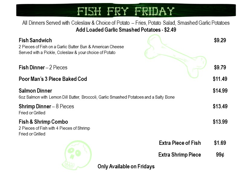 Salty Bones | restaurant | 145727 W State Hwy 153, Mosinee, WI 54455, USA | 7158141655 OR +1 715-814-1655