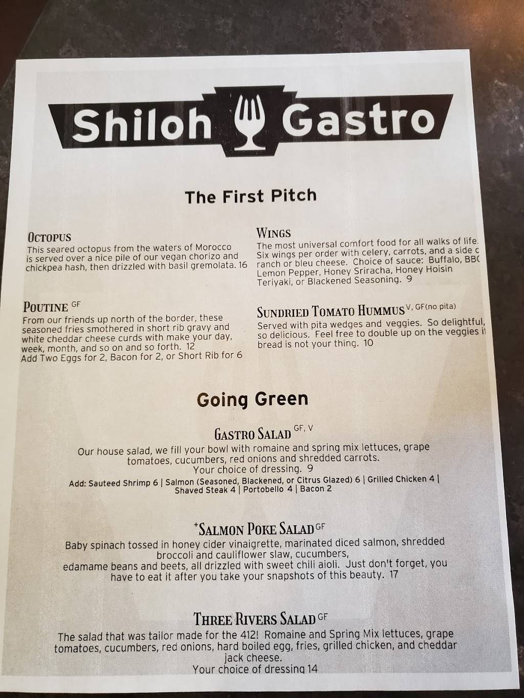Shiloh Gastro | restaurant | 123 Shiloh St, Pittsburgh, PA 15211, USA | 4124314000 OR +1 412-431-4000
