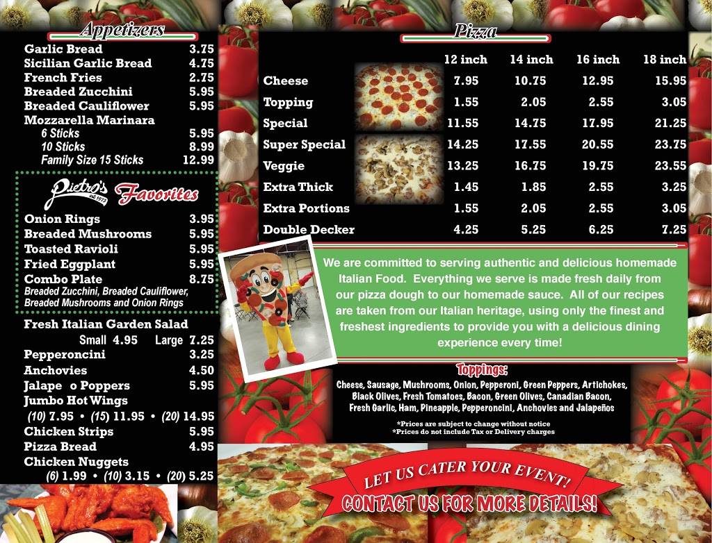 Pietros Pizza | meal delivery | 2912 S Kinnickinnic Ave, Milwaukee, WI 53207, USA | 4144830650 OR +1 414-483-0650