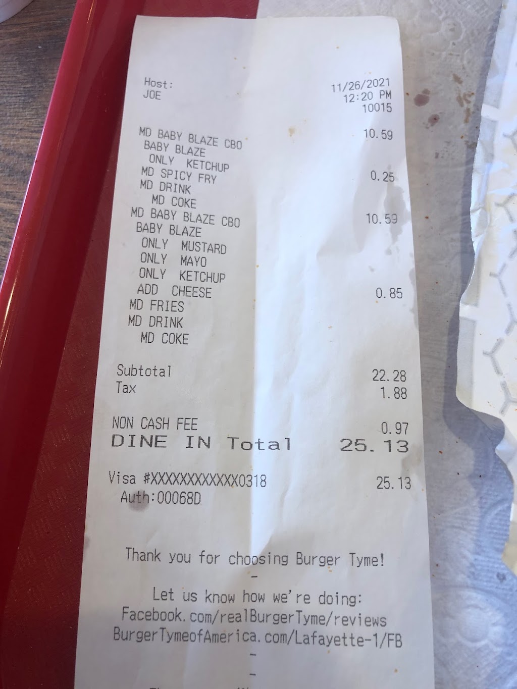 Burger Tyme | restaurant | 3300 Johnston St, Lafayette, LA 70503, USA | 3372477230 OR +1 337-247-7230