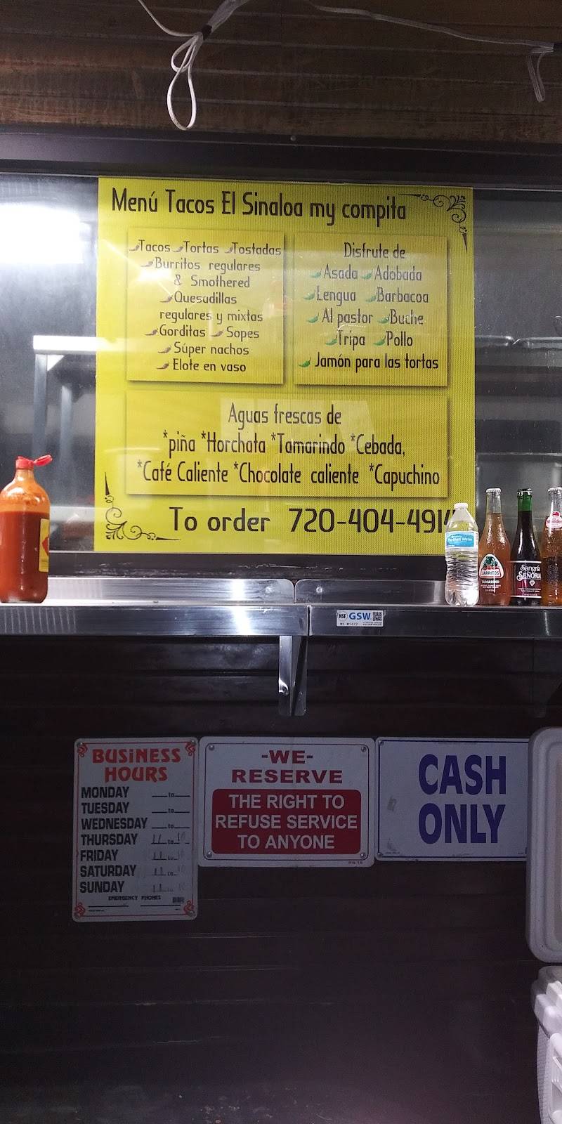Tacos El Sinaloa | restaurant | 760 Peoria St #754, Aurora, CO 80011, USA | 7204044914 OR +1 720-404-4914
