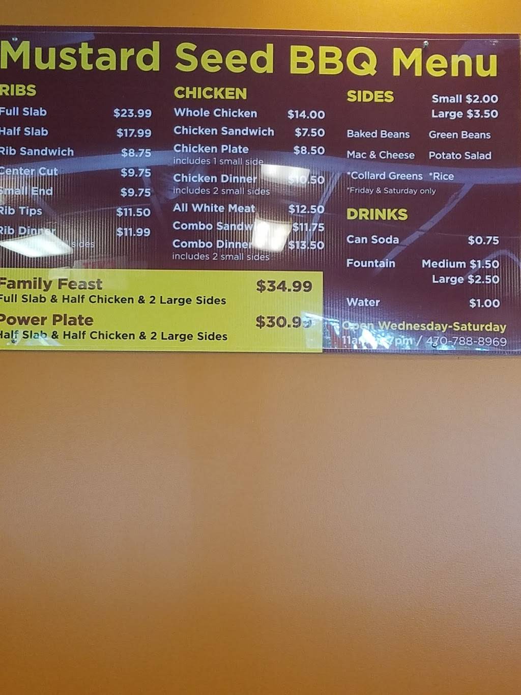 The Mustard Seed | restaurant | 826 Westmont Rd SW #2750, Atlanta, GA 30311, USA | 4042540658 OR +1 404-254-0658