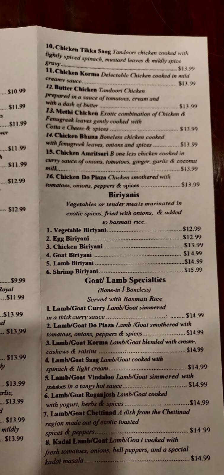 Nirvana Indian Cuisine | restaurant | 1711 N Kings Hwy, Myrtle Beach, SC 29577, USA | 8439451115 OR +1 843-945-1115