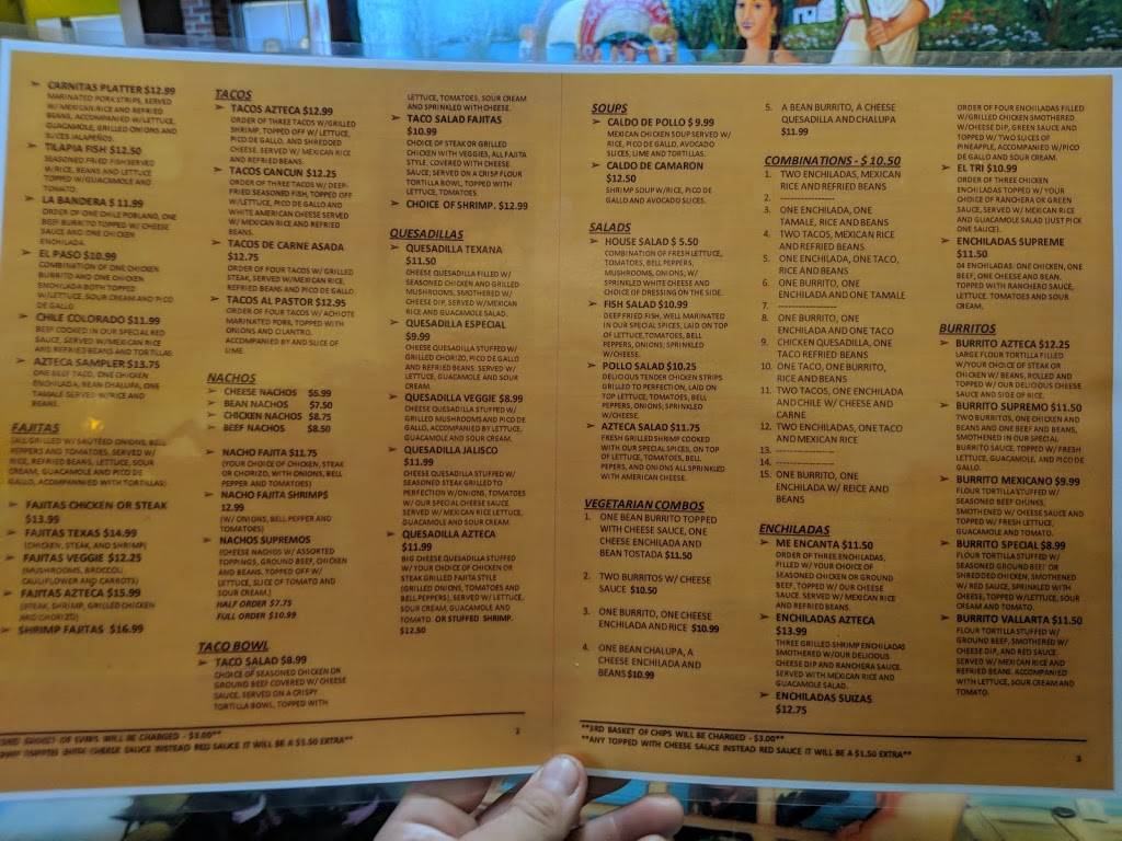 Azteca Mexican Restaurant | restaurant | Spring Hill, FL 34606, USA | 3522974942 OR +1 352-297-4942