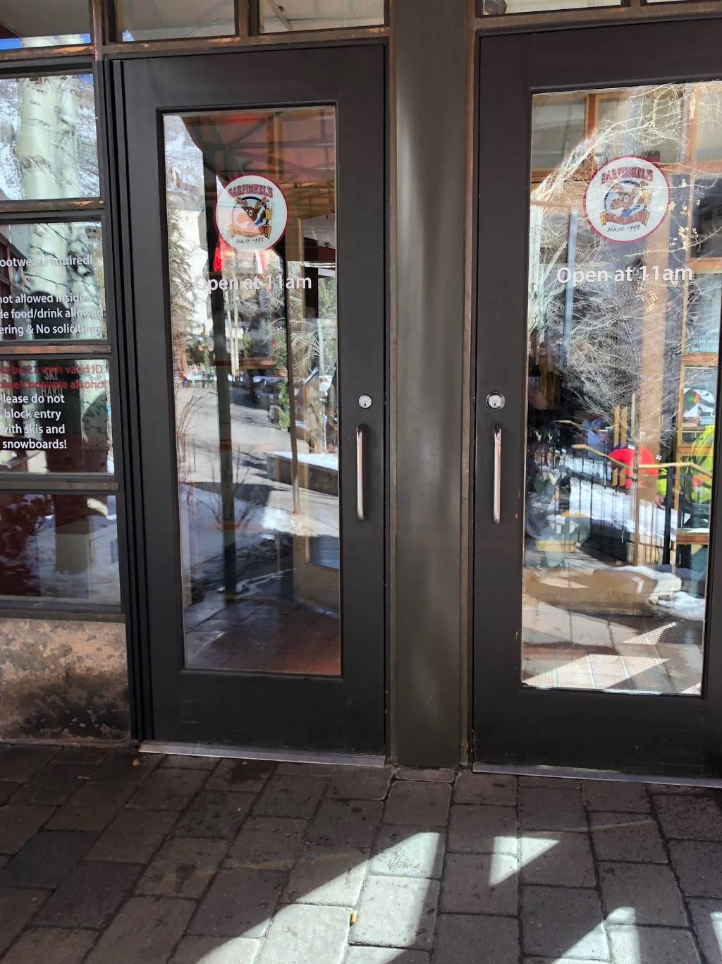 Garfinkels | restaurant | 536 E Lionshead Cir, Vail, CO 81657, USA | 9704763789 OR +1 970-476-3789