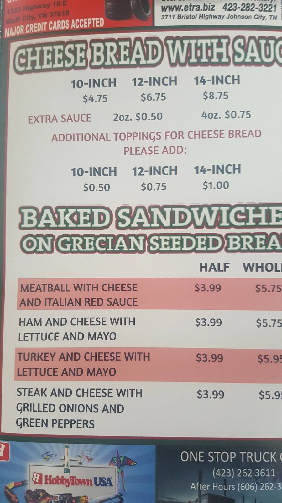 Big Bobs Pizza | restaurant | 6681 Bristol Hwy, Piney Flats, TN 37686, USA | 4233917951 OR +1 423-391-7951