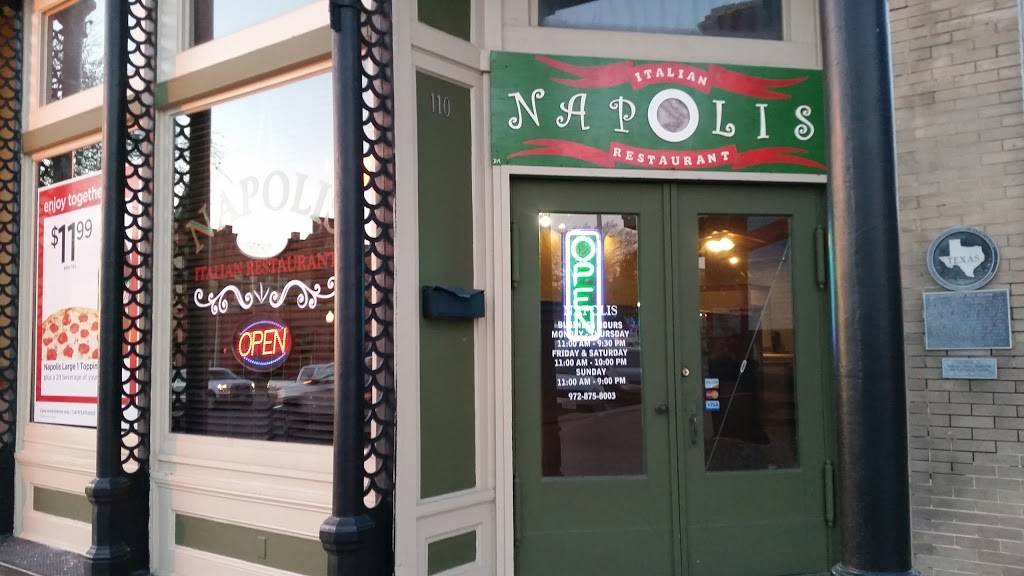 Napolis | restaurant | 110 W Ennis Ave, Ennis, TX 75119, USA | 9728758003 OR +1 972-875-8003