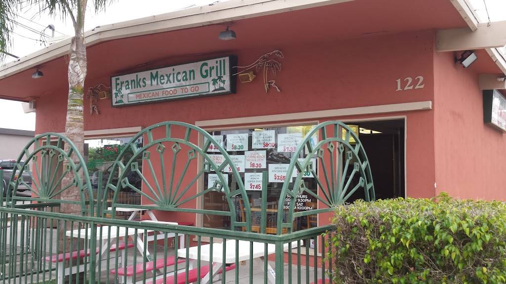 Franks Mexican Grill | restaurant | 122 W California Ave, Vista, CA 92083, USA | 7607585980 OR +1 760-758-5980