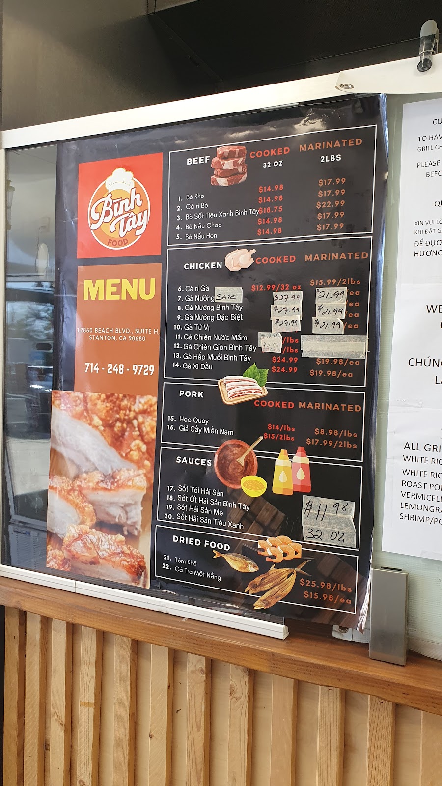 BÍNH TAY FOOD | restaurant | 12860 Beach Blvd J, Stanton, CA 90680, USA | 7142489729 OR +1 714-248-9729