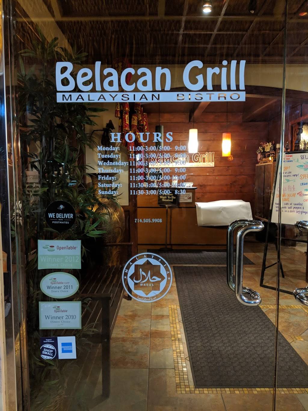 Belacan Grill - Malaysian Bistro | restaurant | 17460 17th St, Tustin, CA 92780, USA | 7145059908 OR +1 714-505-9908