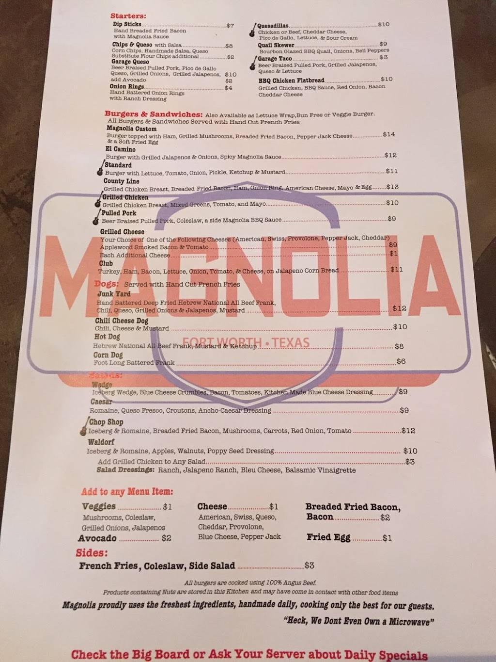 Magnolia Motor Lounge | restaurant | 3005 Morton St, Fort Worth, TX 76107, USA | 8173323344 OR +1 817-332-3344