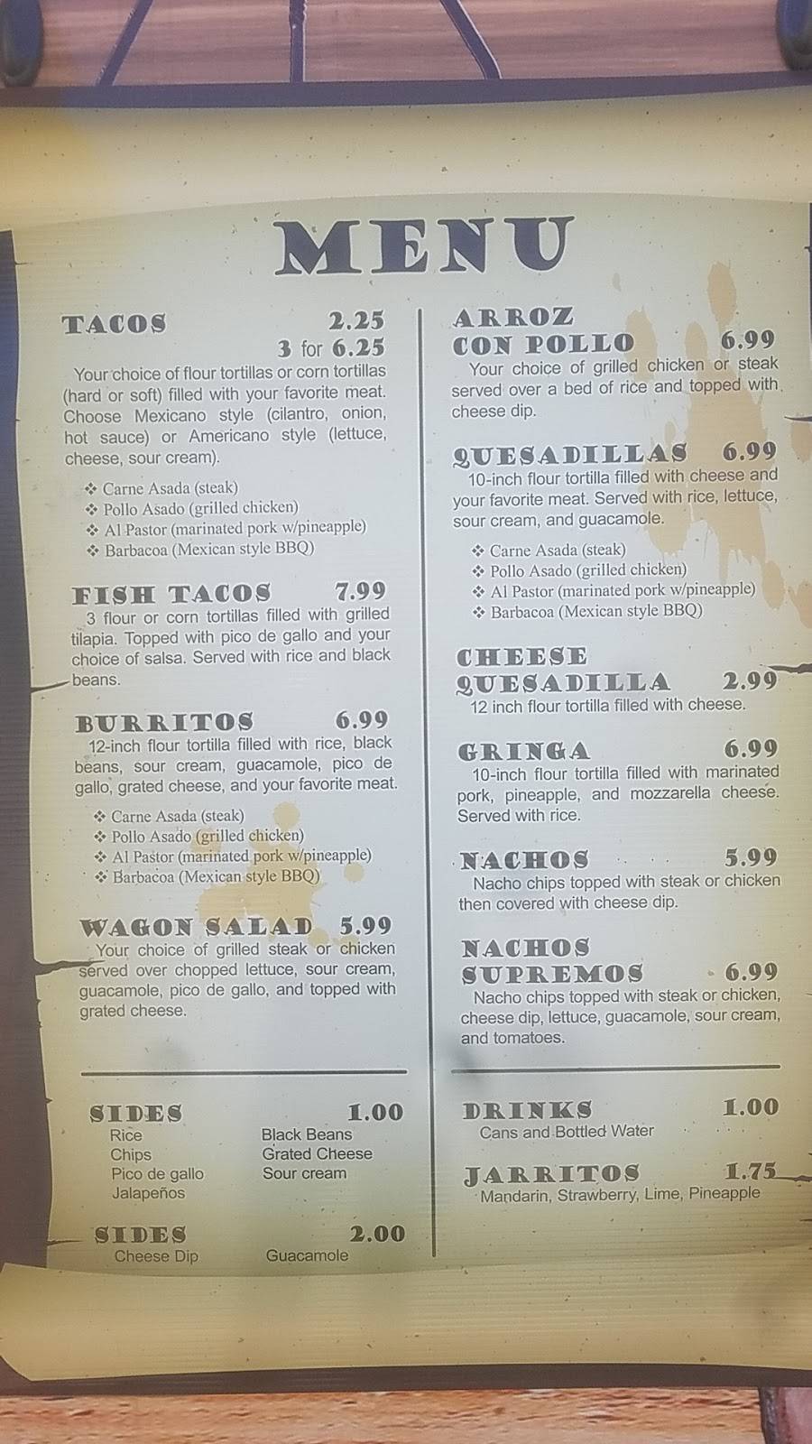 Taco Wagon | restaurant | 1689 Confederate Blvd, Appomattox, VA 24522, USA | 4342293470 OR +1 434-229-3470