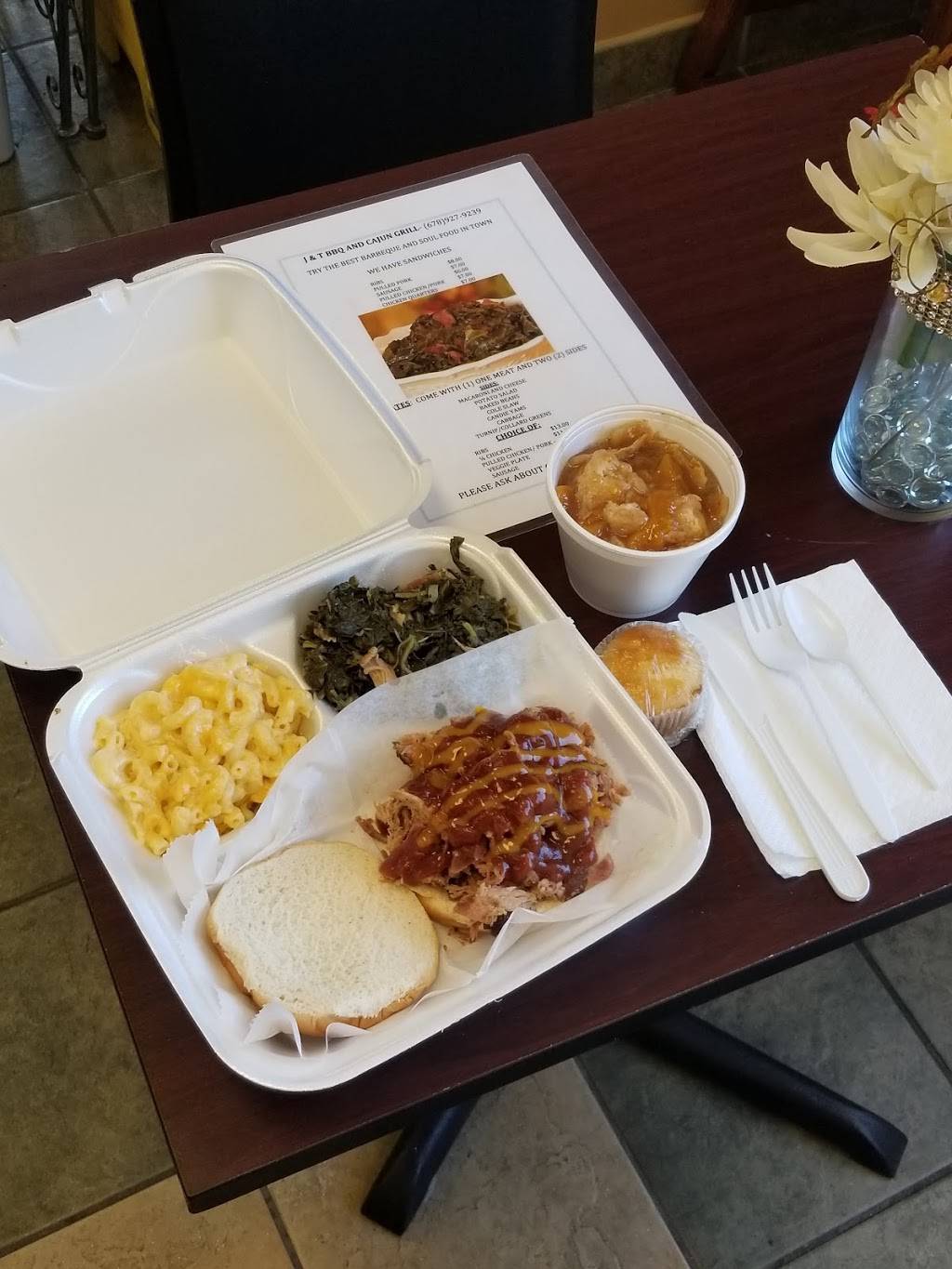 J & T BBQ and CAJUN GRILL | restaurant | 2701 Candler Rd suite b, Decatur, GA 30034, USA | 6789279239 OR +1 678-927-9239