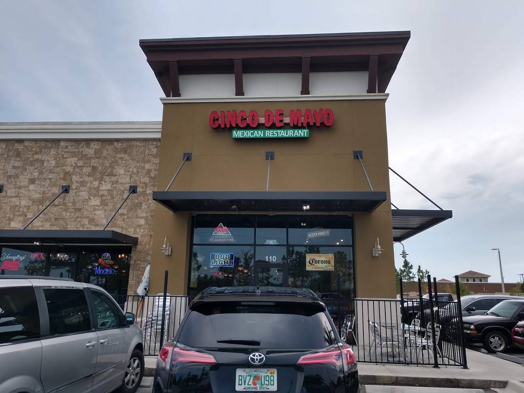 Cinco De Mayo | restaurant | 124 Capulet Dr #109, St. Augustine, FL 32092, USA | 9044847162 OR +1 904-484-7162