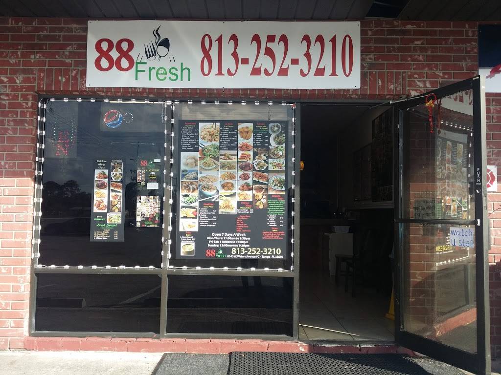 88 FRESH | restaurant | 8140 W Waters Ave, Tampa, FL 33615, USA | 8132523210 OR +1 813-252-3210