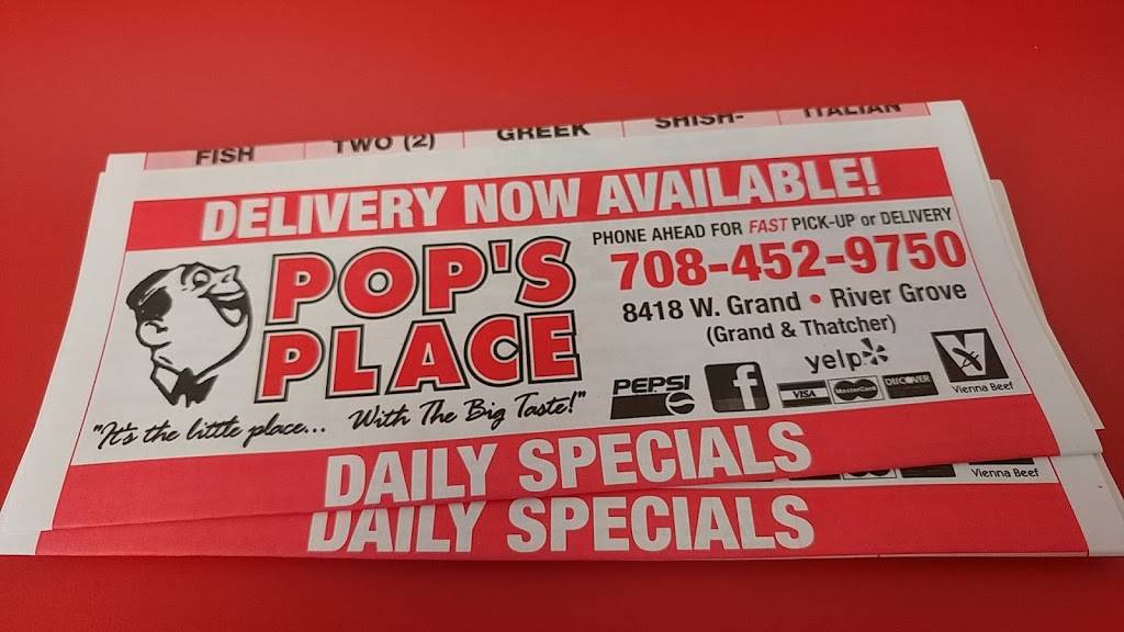 Pops Place Fast Food | restaurant | 8418 Grand Ave, River Grove, IL 60171, USA | 7084529750 OR +1 708-452-9750