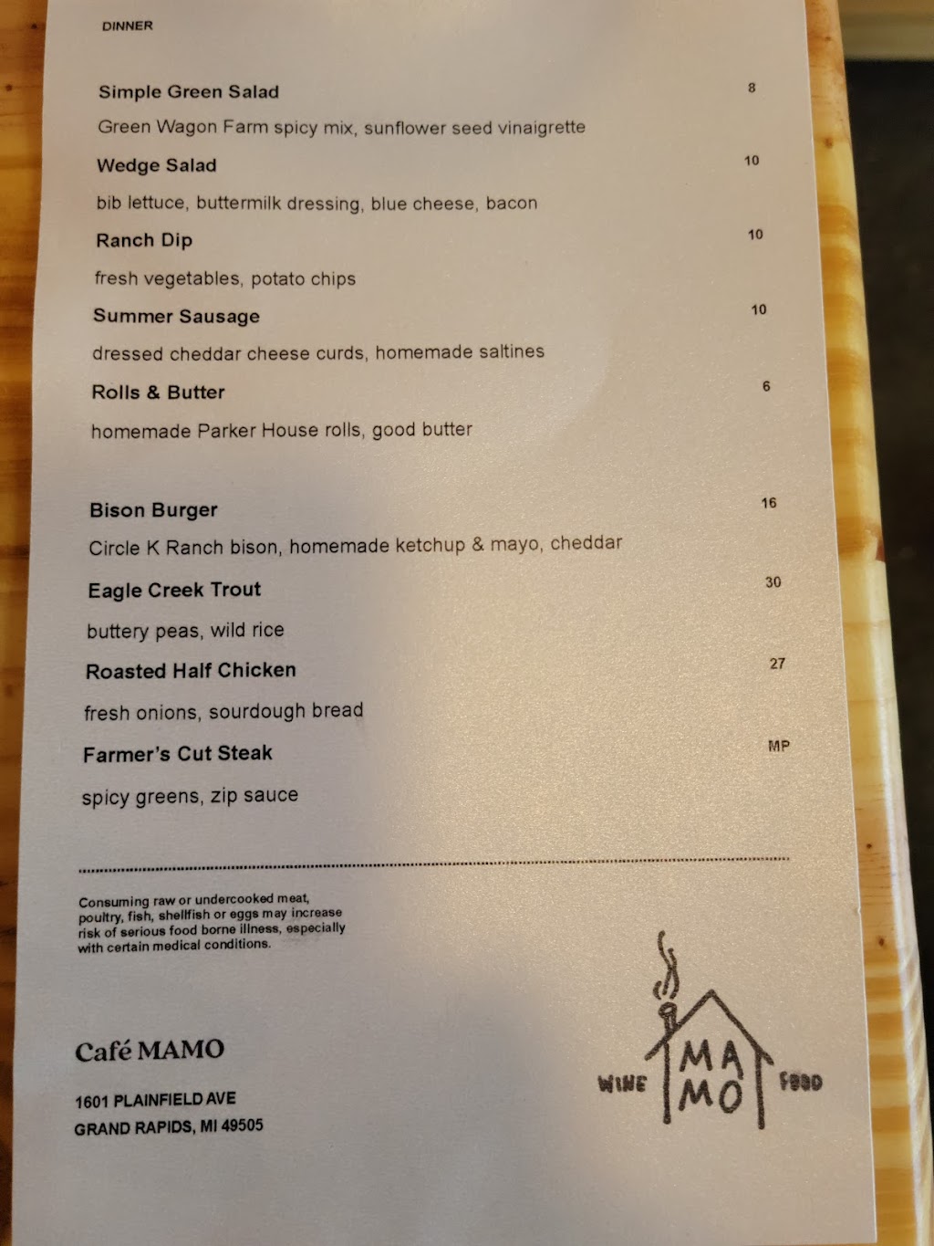 Cafe Mamo | restaurant | 1601 Plainfield Ave NE, Grand Rapids, MI 49505, USA | 6163503430 OR +1 616-350-3430