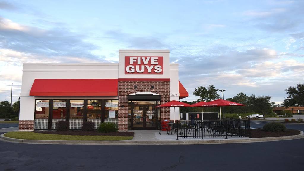 Five Guys - Surfside | meal takeaway | 8715 HWY, US Highway 17 Bypass South, Myrtle Beach, SC 29575, USA | 8434442254 OR +1 843-444-2254