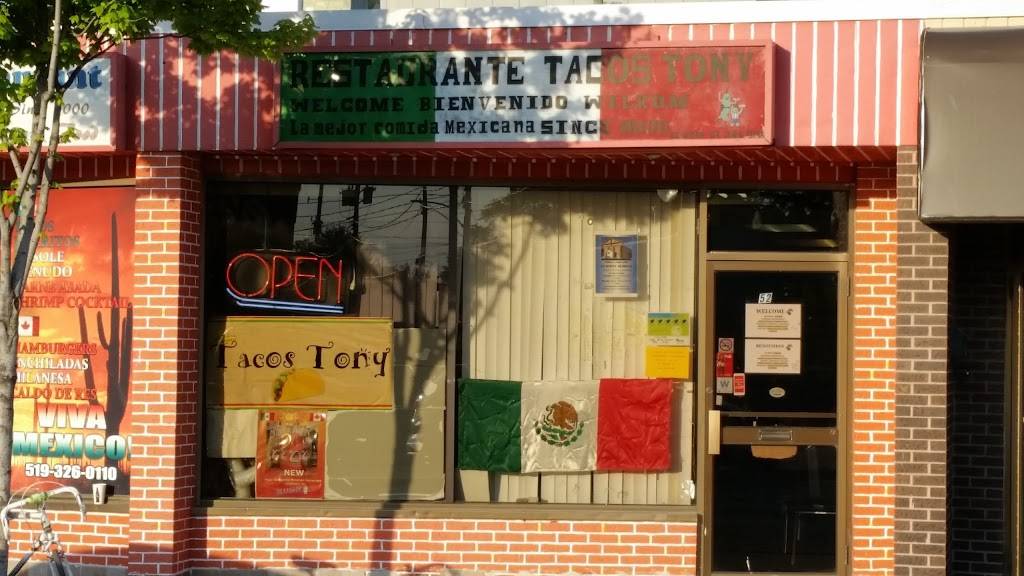 Tacos Tony | restaurant | 52 Erie St S, Leamington, ON N8H 3A9, Canada | 5193260110 OR +1 519-326-0110