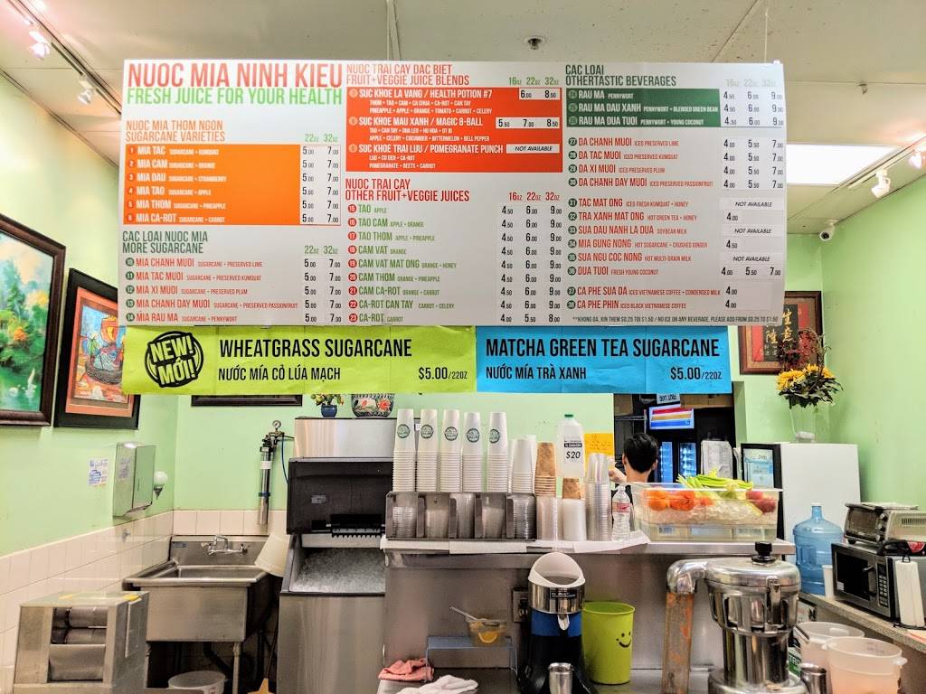 Nuoc Mia Ninh Kieu | restaurant | 1017, 1111 Story Rd, San Jose, CA 95122, USA | 4082178270 OR +1 408-217-8270
