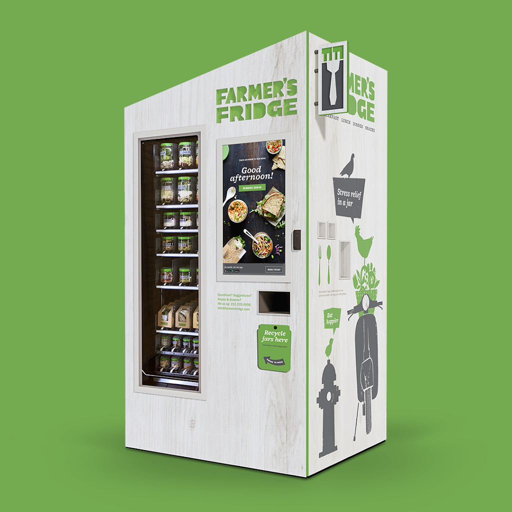 Farmers Fridge | restaurant | 3001 Green Bay Rd Located on the 1st floor next to, the pharmacy elevators, North Chicago, IL 60064, USA | 3122290099 OR +1 312-229-0099