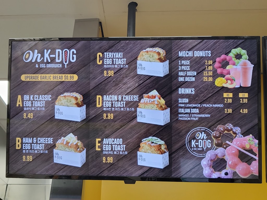 OhK-Dog & Egg Toast | restaurant | 3 Old Concord Rd, Burlington, MA 01803, USA | 7818255230 OR +1 781-825-5230