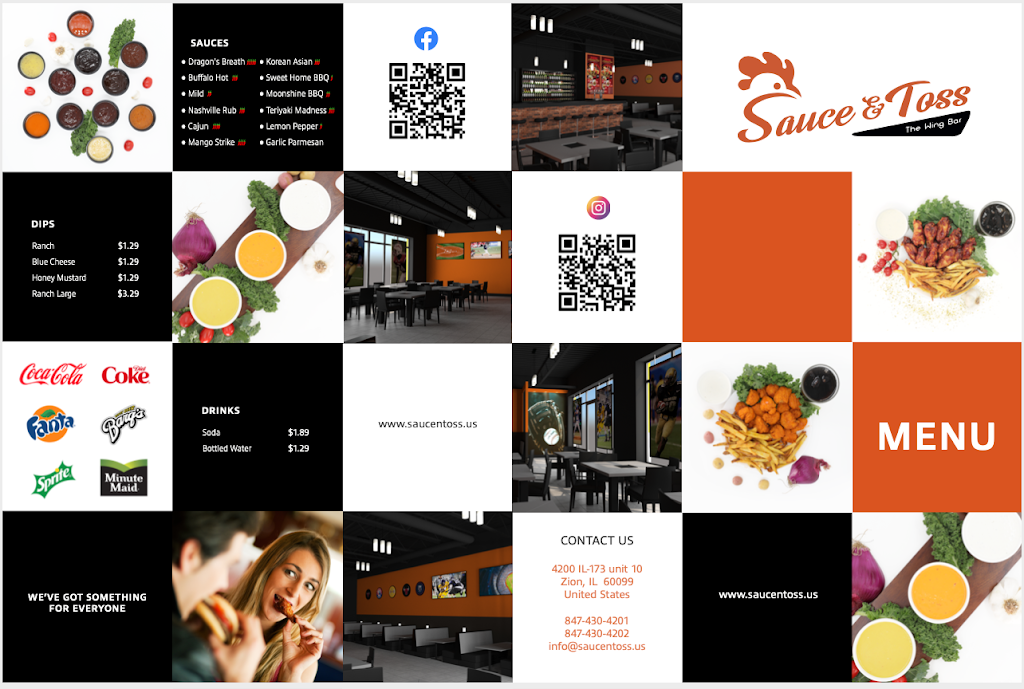 Sauce & Toss | restaurant | 4200 IL-173 Unit 10, Zion, IL 60099, USA | 8474304201 OR +1 847-430-4201