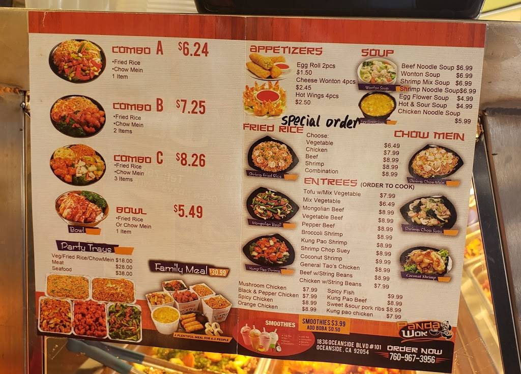 Chinese food | restaurant | 1836 Oceanside Blvd #101, Oceanside, CA 92054, USA | 7609673956 OR +1 760-967-3956