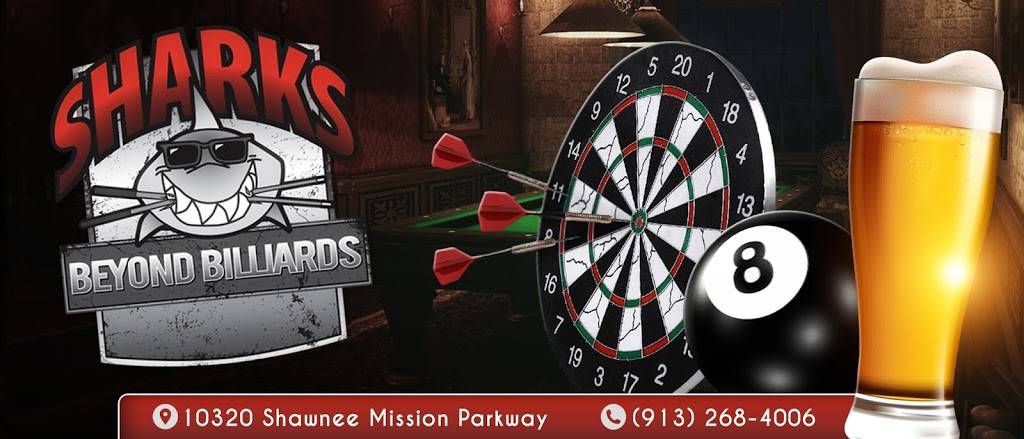 Sharks Restaurant & Billiards | restaurant | 10320 Shawnee Mission Pkwy, Shawnee, KS 66203, USA | 9132684006 OR +1 913-268-4006