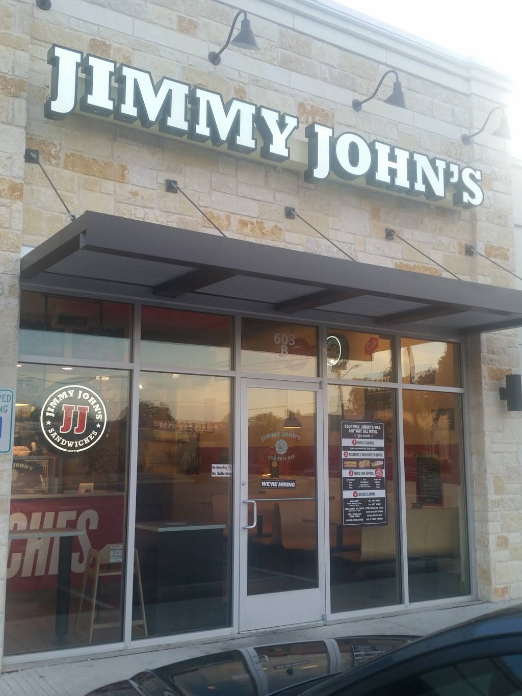 Jimmy Johns | meal delivery | 603 Main St Ste. B, Kerrville, TX 78028, USA | 8308963333 OR +1 830-896-3333