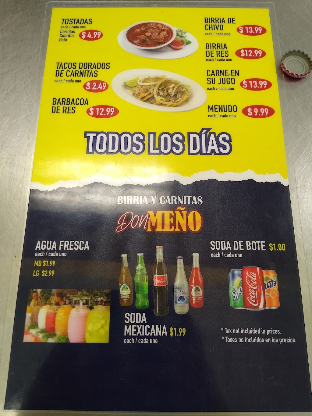 Birria y Carnitas Don Meño | restaurant | 4518 E Charleston Blvd, Las Vegas, NV 89104, USA | 7025311449 OR +1 702-531-1449