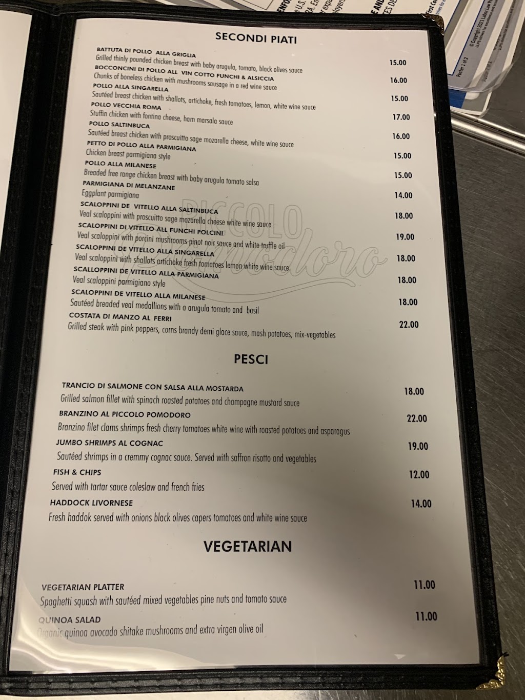 PICCOLO POMODORO | restaurant | 1097 Thompson Rd, Thompson, CT 06277, USA | 8604970146 OR +1 860-497-0146