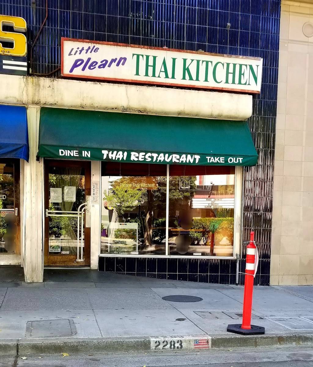 Little Plearn Thai Kitchen | restaurant | 2283 Shattuck Ave, Berkeley, CA 94704, USA | 5107041442 OR +1 510-704-1442