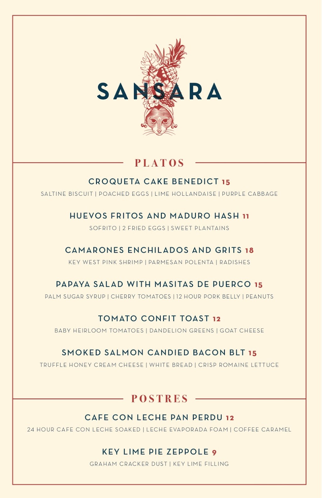 Sansara | restaurant | 1315 Ponce de Leon, Miami, FL 33134, USA | 3054324661 OR +1 305-432-4661