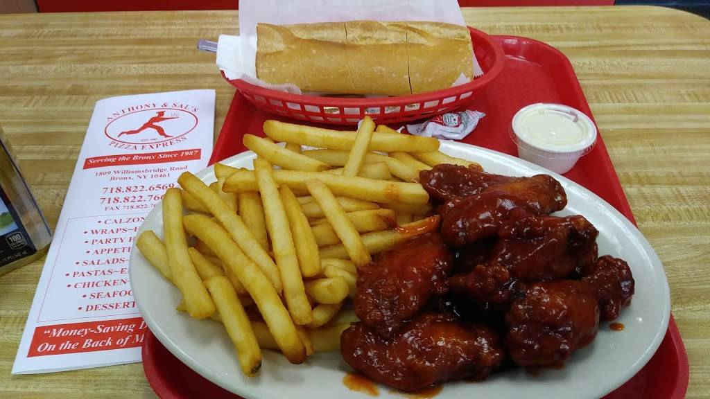 Anthony & Sals Pizza Express | meal delivery | 1809 Williamsbridge Rd, Bronx, NY 10461, USA | 7188226569 OR +1 718-822-6569