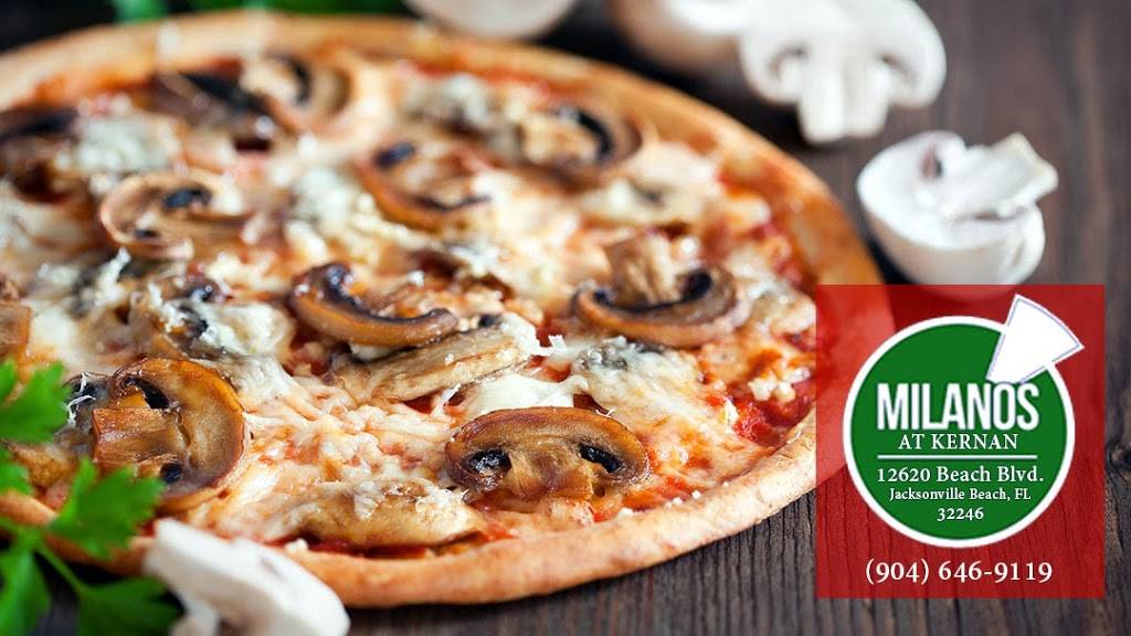 Milanos Italian Restaurant Pizza and Bar | restaurant | 12620 Beach Blvd, Jacksonville, FL 32246, USA | 9046469119 OR +1 904-646-9119