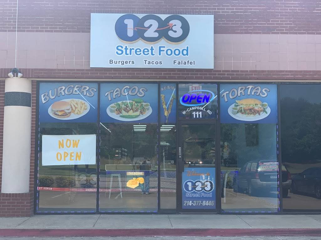 123 Street Food | restaurant | 515 W Campbell Rd #111, Richardson, TX 75080, USA | 2143778446 OR +1 214-377-8446