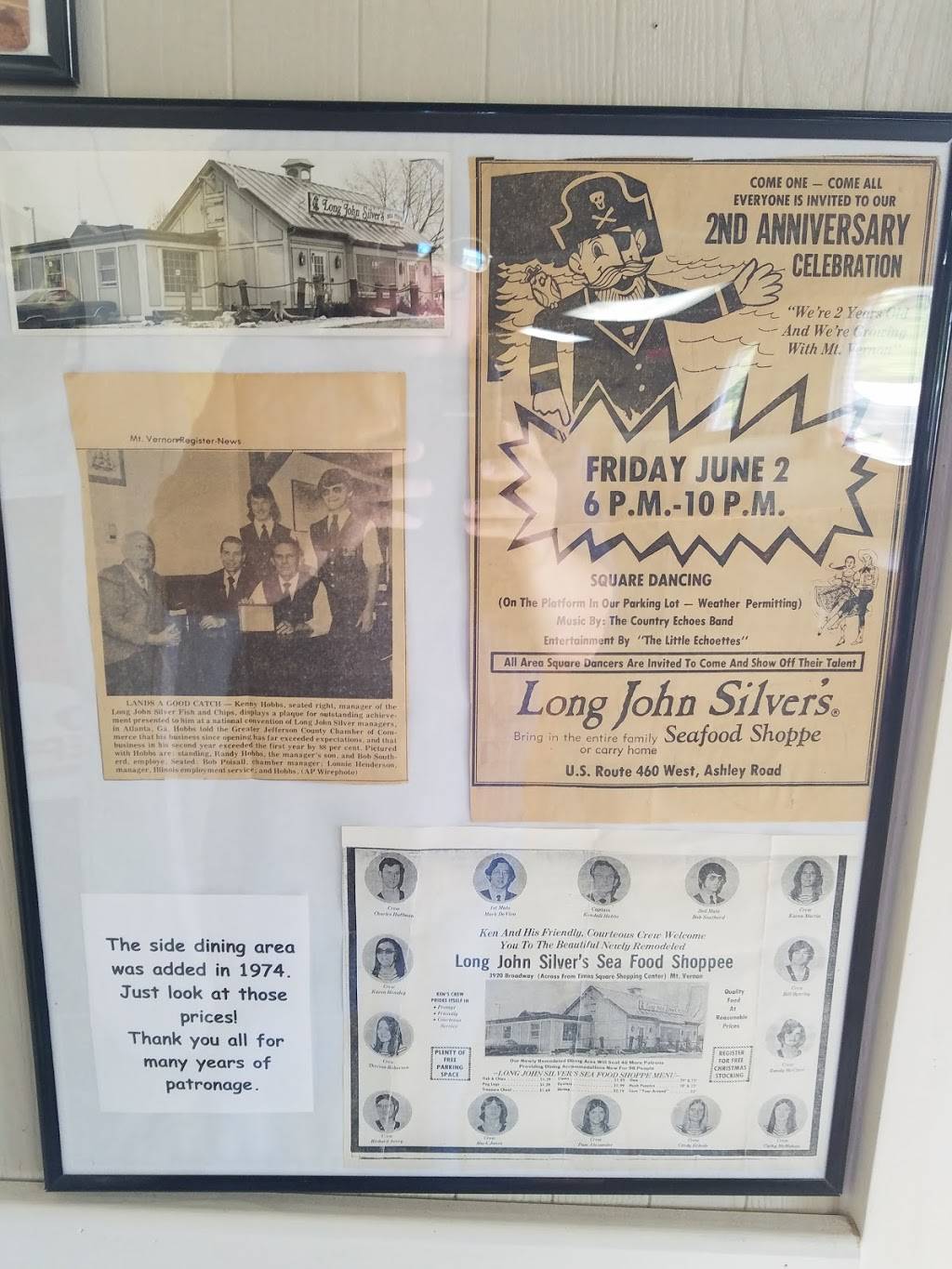 Long John Silvers | restaurant | 3920 Broadway St, Mt Vernon, IL 62864, USA | 6182443449 OR +1 618-244-3449