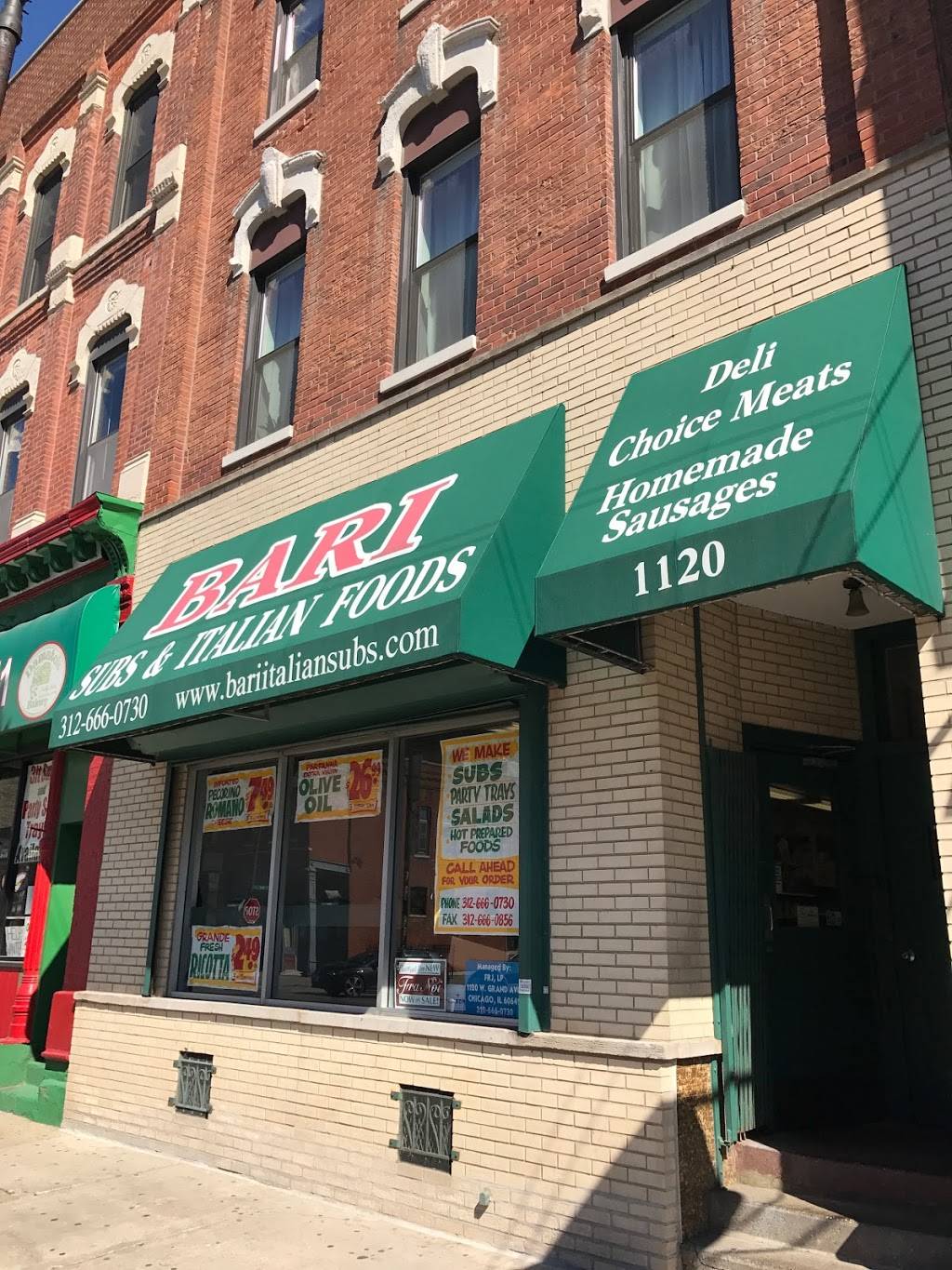 Bari | meal takeaway | 1120 W Grand Ave #1, Chicago, IL 60642, USA | 3126660730 OR +1 312-666-0730