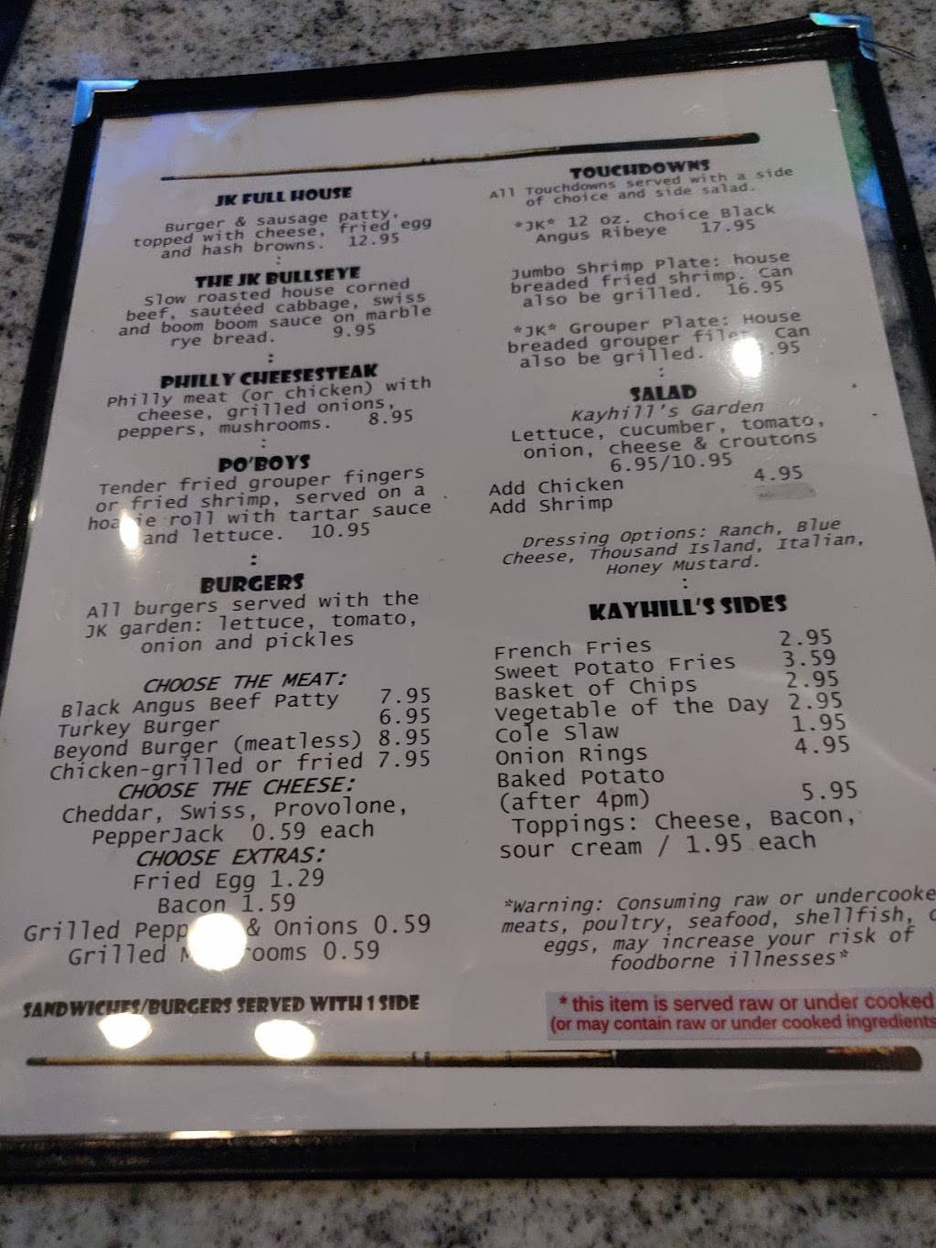 Kayhills Sports Bar & Grill | restaurant | 2100 Roswell Rd ste. 2114, Marietta, GA 30062, USA | 6784031046 OR +1 678-403-1046