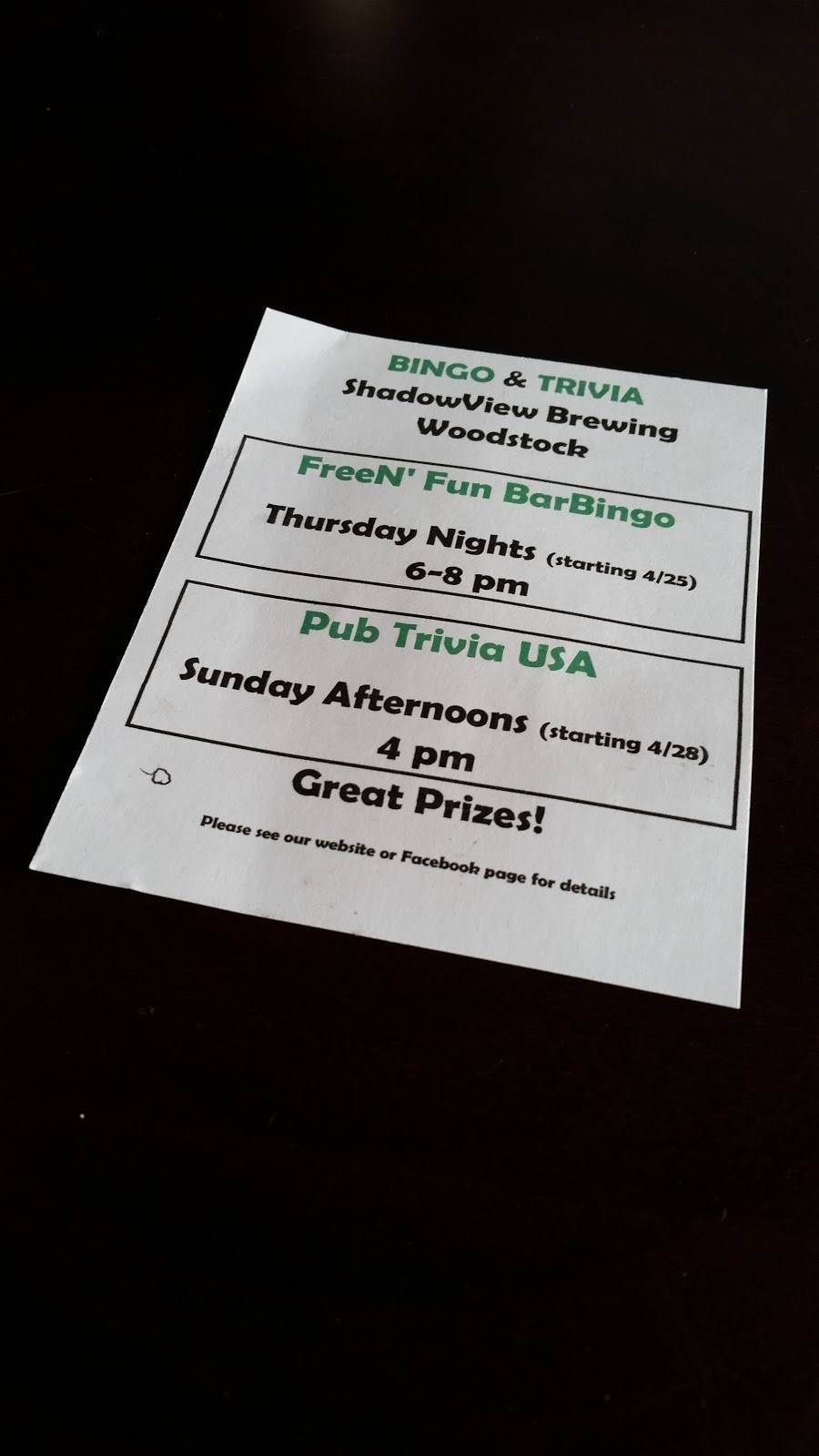 ShadowView Brewing | restaurant | 2400 Lake Shore Dr, Woodstock, IL 60098, USA | 8153085600 OR +1 815-308-5600