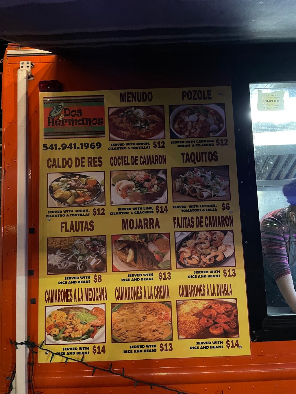 Dos Hermanos Taqueria Truck | restaurant | 721 Bennett Ave, Medford, OR 97504, USA | 5419411969 OR +1 541-941-1969