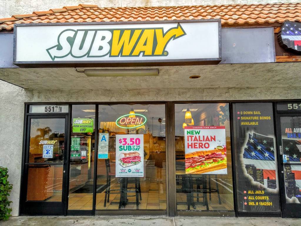 Subway Restaurants | restaurant | 5517 Del Amo Blvd, Lakewood, CA 90713, USA | 5628666909 OR +1 562-866-6909
