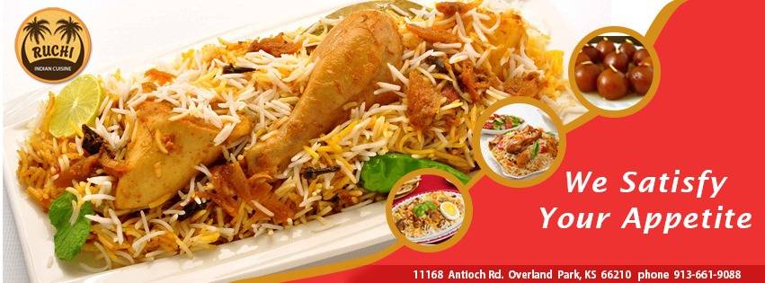 Ruchi Indian Cuisine | restaurant | 11168 Antioch Rd, Overland Park, KS 66210, USA | 9136619088 OR +1 913-661-9088