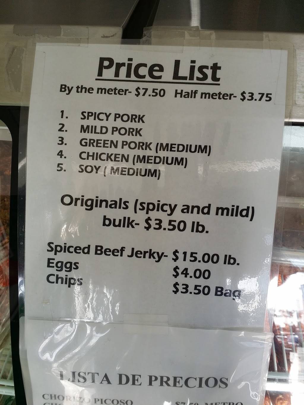 Ochoas Chorizo 2 | restaurant | 2827 E Lincoln Ave, Anaheim, CA 92806, USA | 7142389050 OR +1 714-238-9050