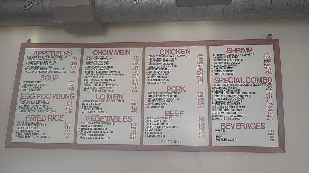 Huies Chow Mein | restaurant | 5358 Chicago Ave, Minneapolis, MN 55417, USA | 6128245354 OR +1 612-824-5354