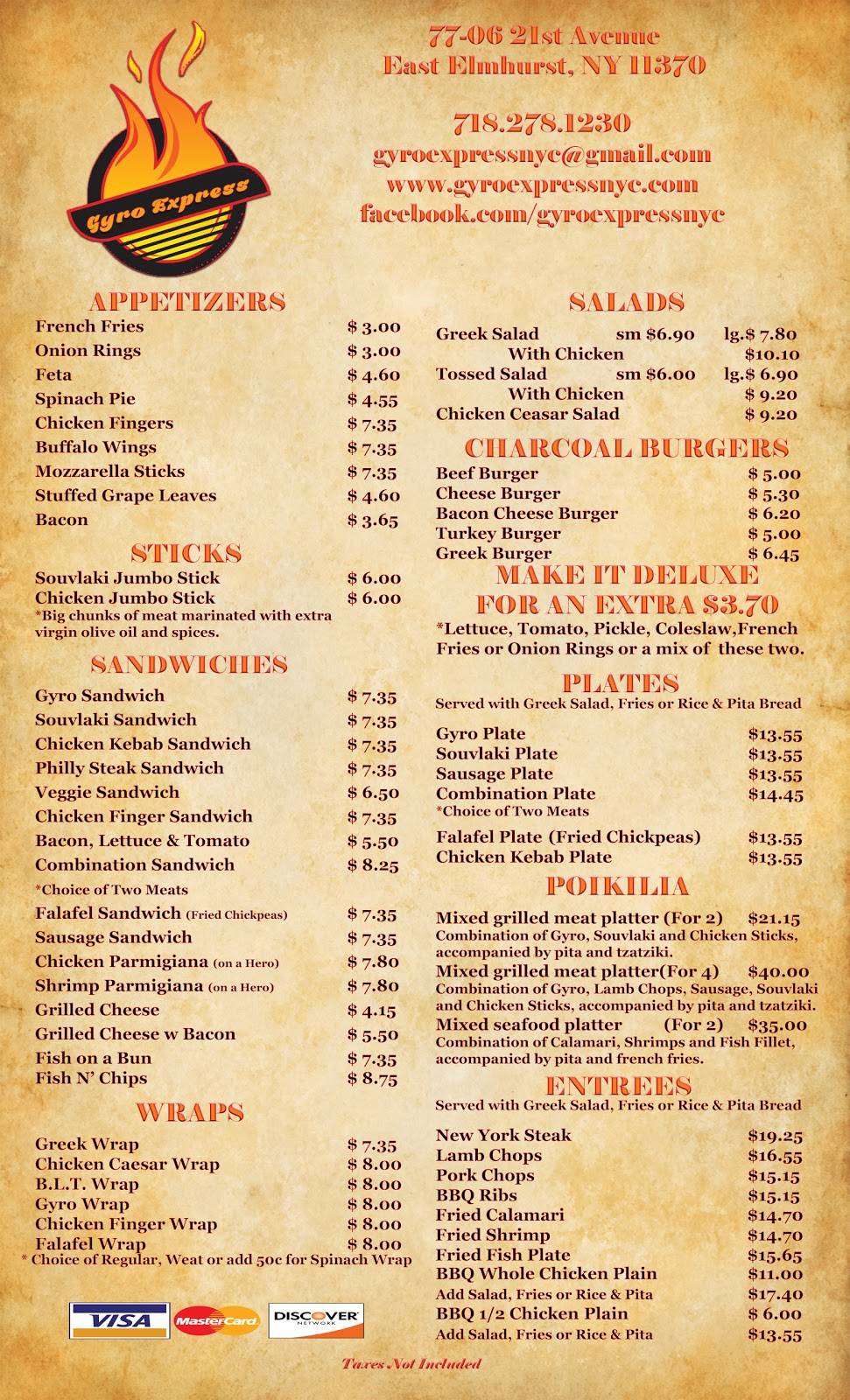 Gyro Express | restaurant | 7706 21st Ave, East Elmhurst, NY 11370, USA | 7182781230 OR +1 718-278-1230