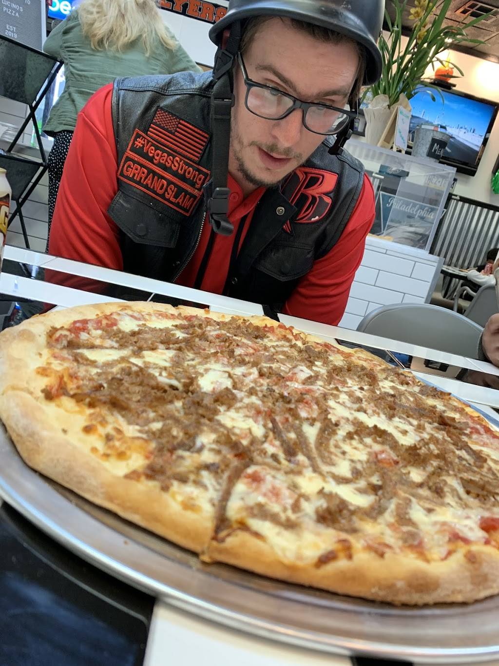 Lucino’s Pizza | restaurant | 3421 E Tropicana Ave suite f, Las Vegas, NV 89121, USA | 7027124004 OR +1 702-712-4004