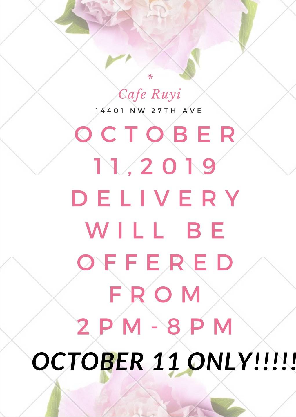 Cafe Ruyi Chinese Food | restaurant | 14401 NW 27th Ave, Opa-locka, FL 33054, USA | 3056882112 OR +1 305-688-2112